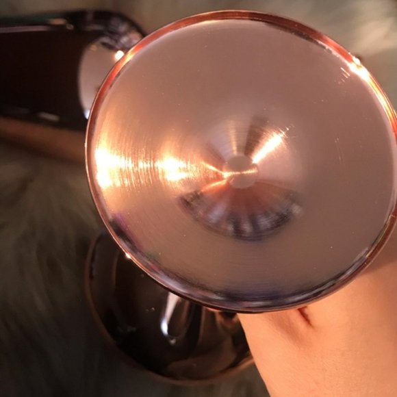 ✨Elegant Rose Gold Stainless Steel Glasses (2) - Picture 3 of 6